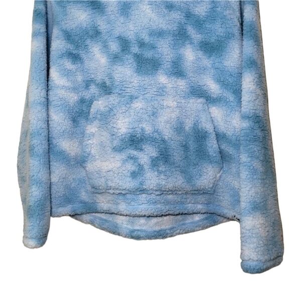 VICTORIA’S SECRET PINK SHERPA TEDDY RELAXED FIT HOODED FUNNEL PULLOVER SWEATER M - Picture 6 of 11